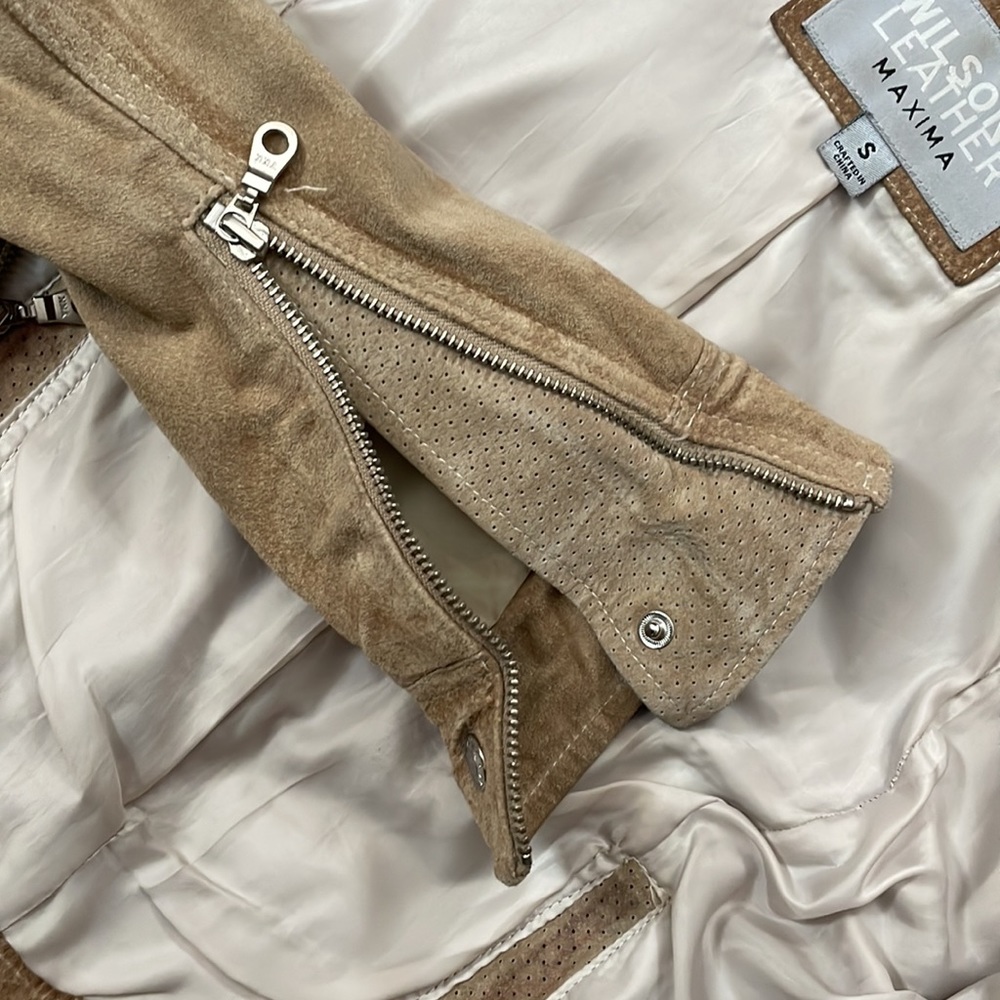 Cropped Suede Jacket - image 7